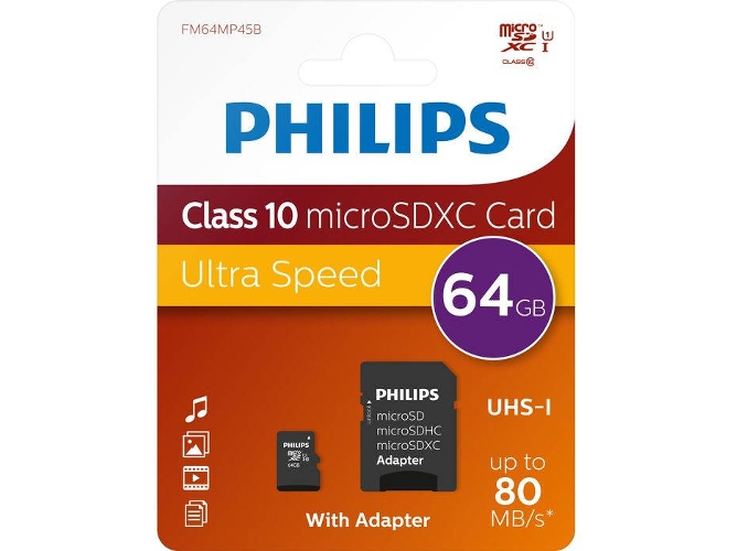 Tarjeta de Memoria PHILIPS FM64MP45B/10