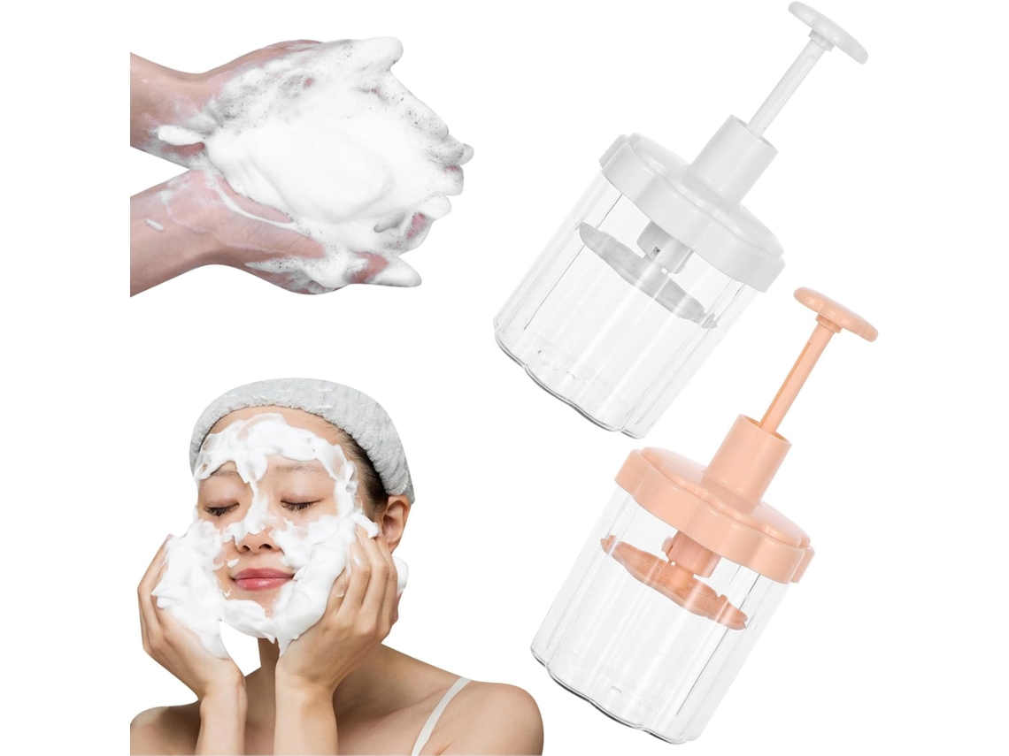 Ciieeo Juego De 2 Botellas Portátiles De Plástico Pp Para Espumar Champú Y Limpiador Facial.