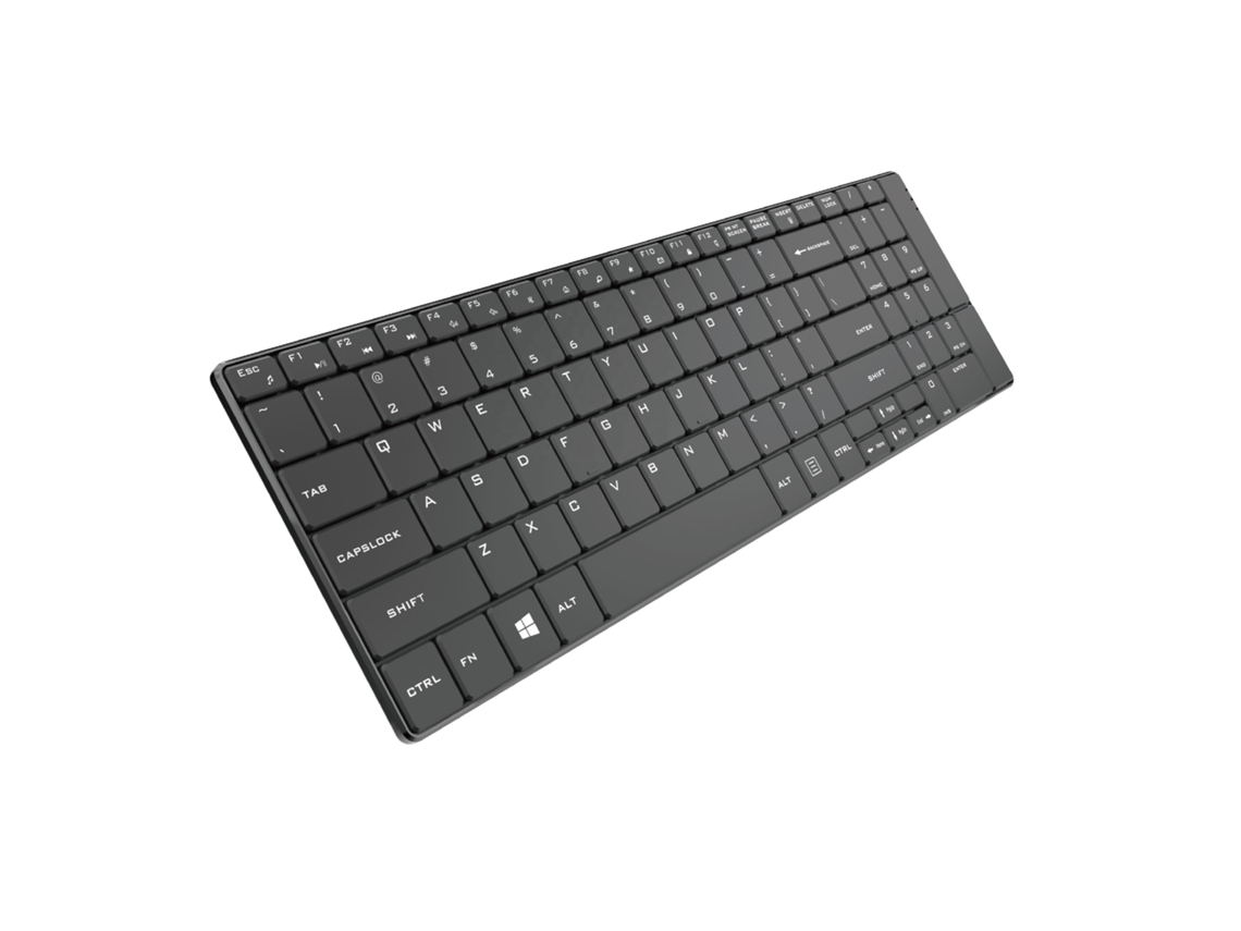 Teclado inalámbrico Bluetooth ultrafino de metal SK 670bt con mecanismo de tijera