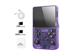R35s Plus R36s Consola De Videojuegos De Mano Retro Sistema Linux Pantalla Ips De 3,5 Pulgadas Reproductor De Video De Bolsillo Portátil