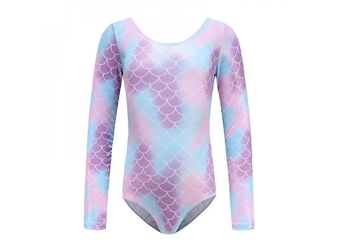 Traje de ballet Rebe-Gynastica para niña, leotardo de manga larga para danza, yoga y entrenamiento, 130 cm C