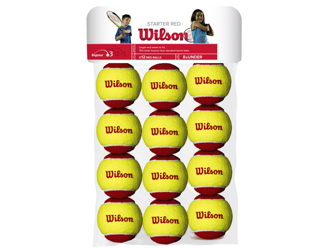 Juego de 12 pelotas de tenis WILSON Starter