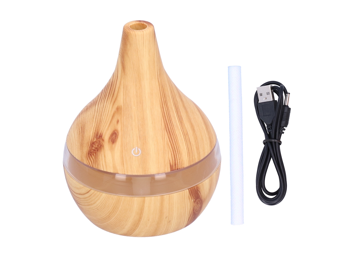 Mini humidificador de aire de escritorio de 300 ml con LED de 7 colores, 35 dB, silencioso, USB