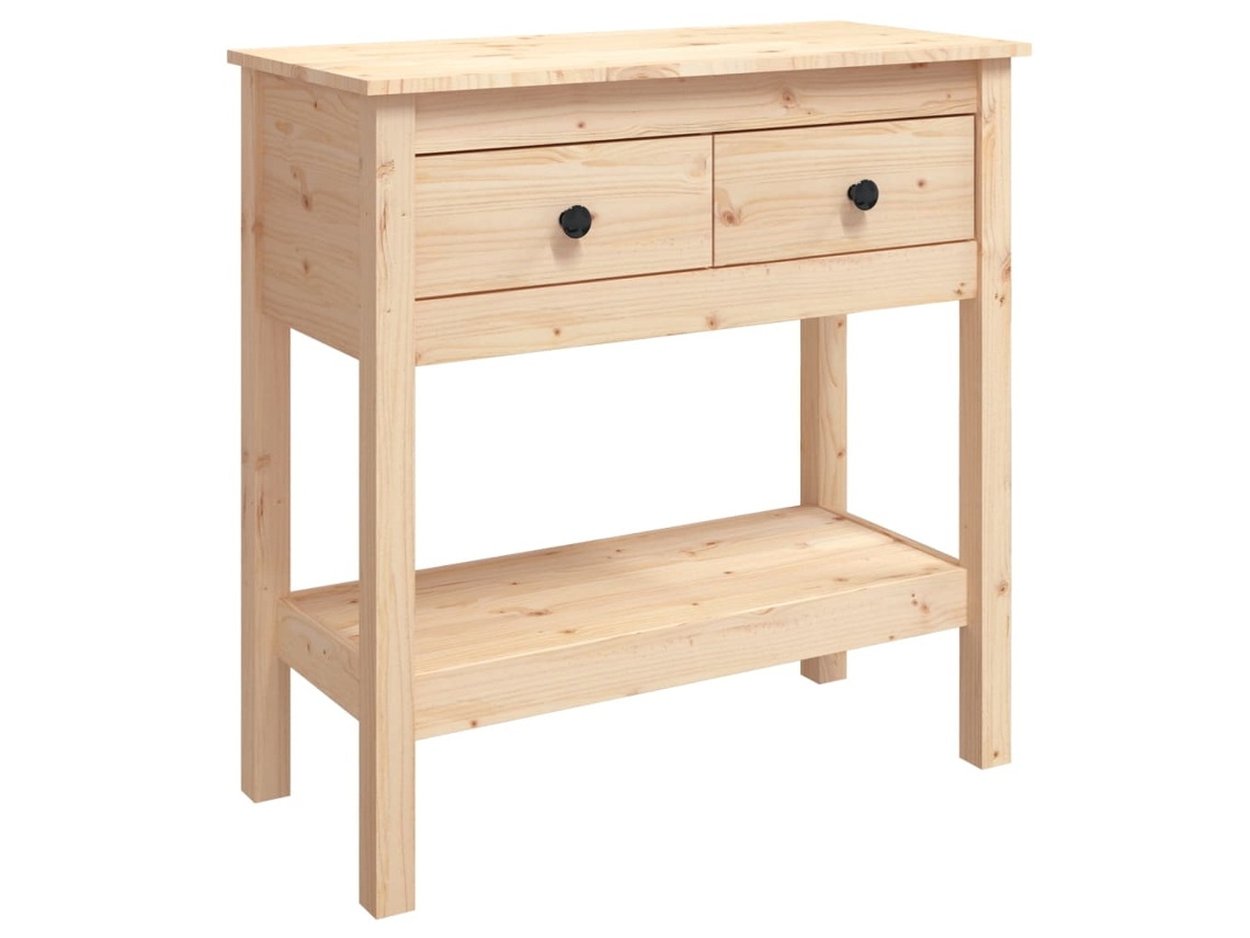Mesa consola 75x35x75 cm Madera maciza de pino MAISON EXCLUSIVE