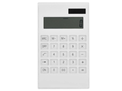 Calculadora De Escritorio Científica Estudiantil De 12 Dígitos, Doble Alimentación Solar Y Batería Con Botones De Cristal Blanco