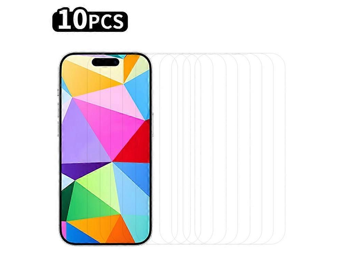 Protector de pantalla Rurihai 10 piezas compatible con iPhone 16 Pro, antiarañazos, HD, transparente, 0,26 mm, 2,5d Vledary