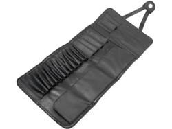 1 Pieza De Neceser Compacto Negro Para Guardar Brochas De Maquillaje Profesionales Y