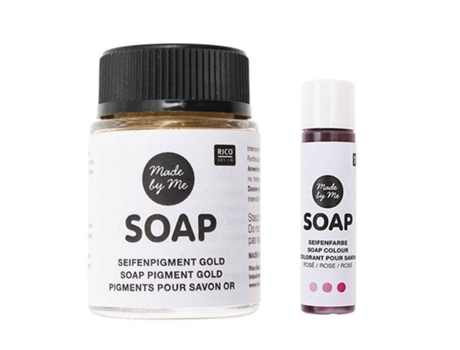 Pigmento de jabón dorado 20 ml tinte de jabón rosa - 10 ml
