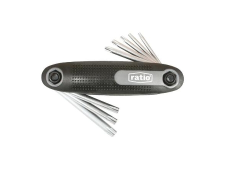Jgo.llave torx seg. (8uns) tipo navaja