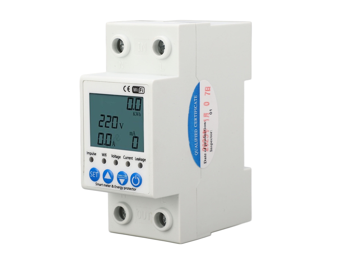 2026velora-interruptor Inteligente Wifi Con Protección Contra Fugas De Corriente Recierre Automático 220v 63a