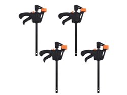 Kit De Herramientas Manuales De Bricolaje Con 4 Abrazaderas De Madera De 4 Pulgadas Con Peso, Pinzas De Agarre Y Liberación Rápida.