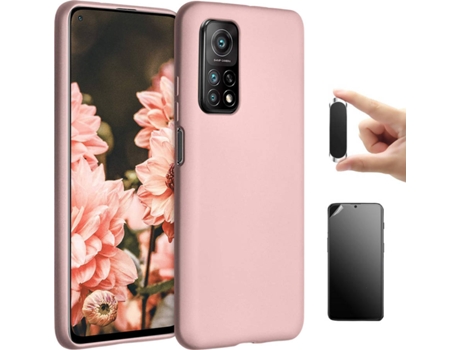 Funda + Protector de Pantalla + Soporte Magnético Vivo X60 Pro Turtleshell Rosa