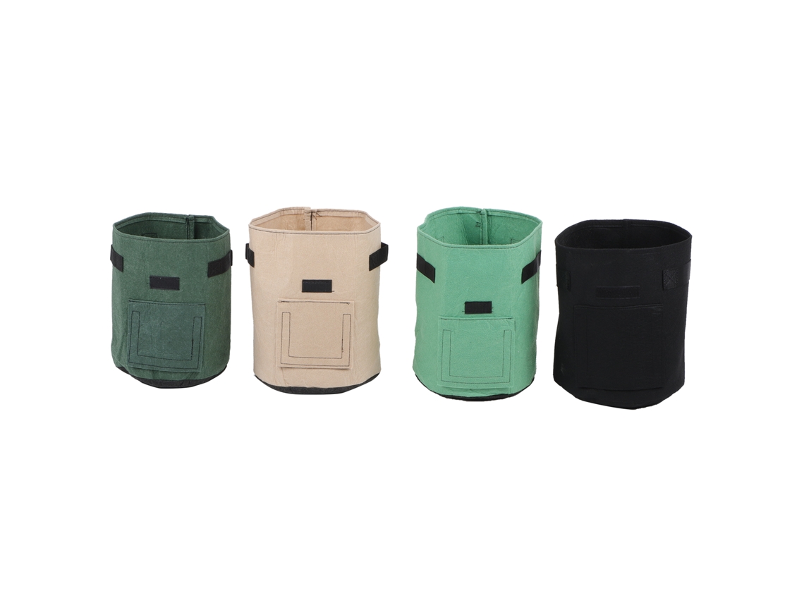4 Bolsas De Fieltro Para Plantas Jardinera Macetas Para Verduras Y Flores Herramientas De Jardinería Interior Exterior