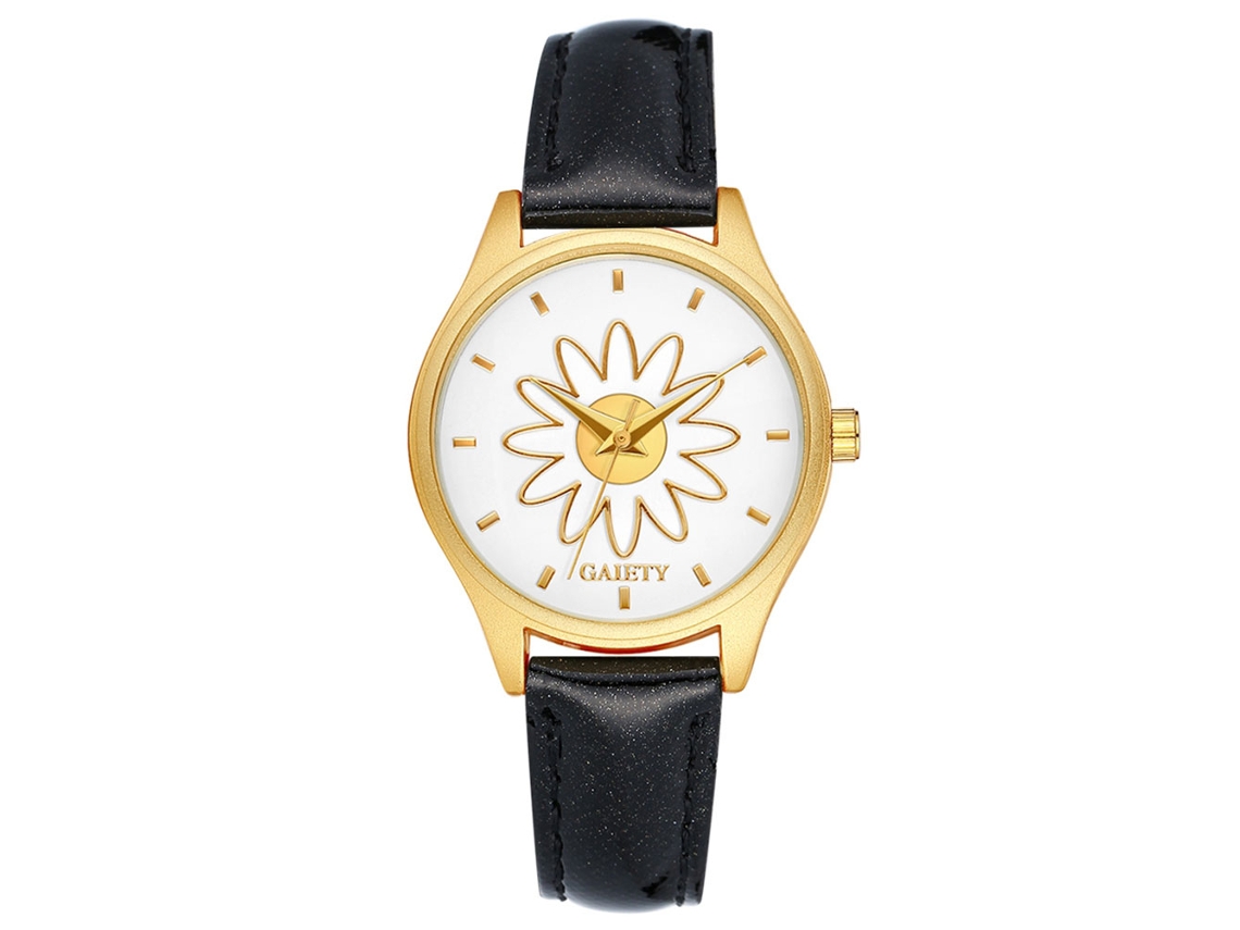 Relógio De Pulso Feminino De Liga Com Strass Decoração Mostrador Quartz (ouro Branco)