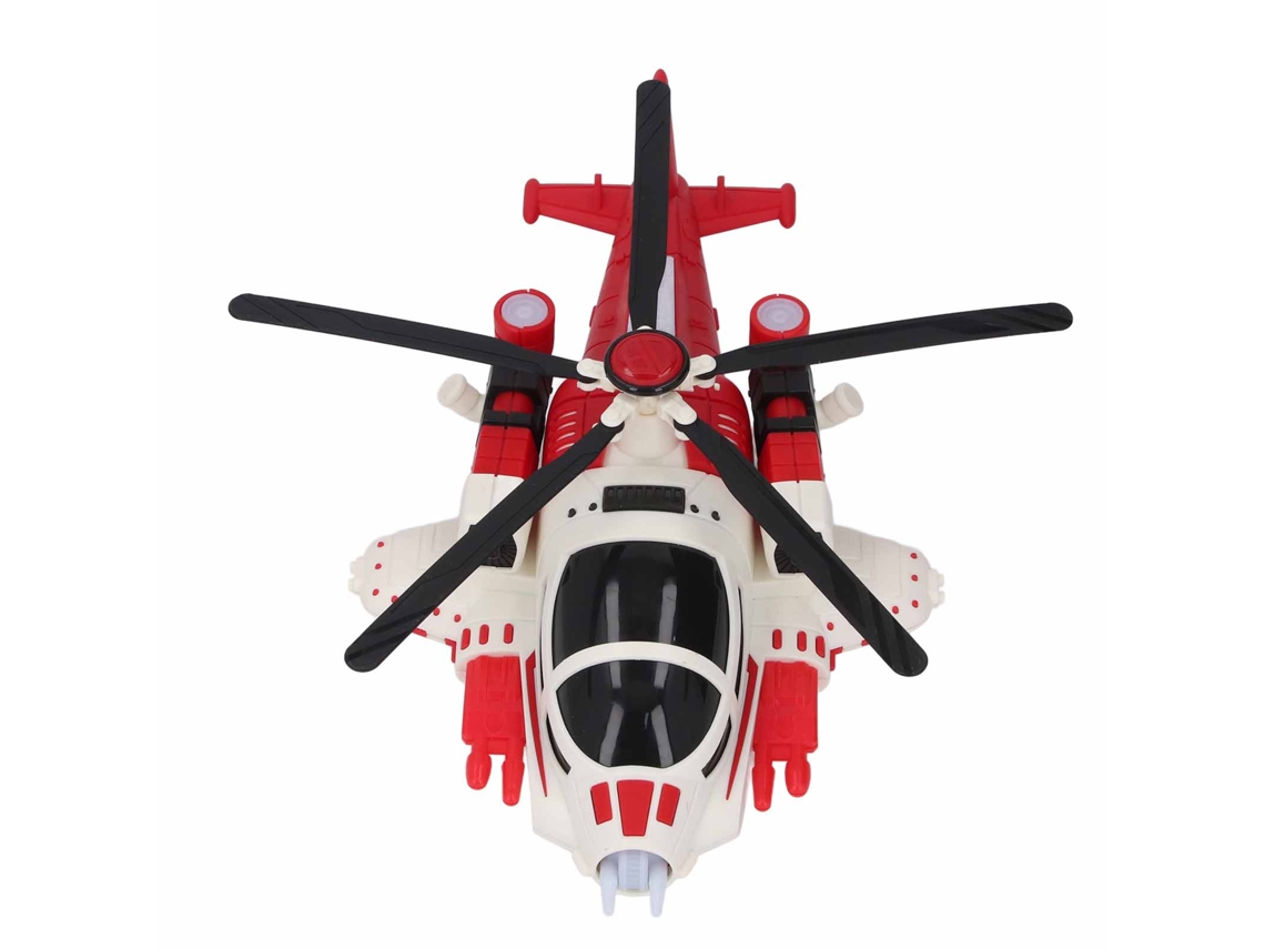 Ats-juguete De Avión Para Niños Con Música, Luces Y Sonidos, Avión Eléctrico Universal Con Hélice Rojo