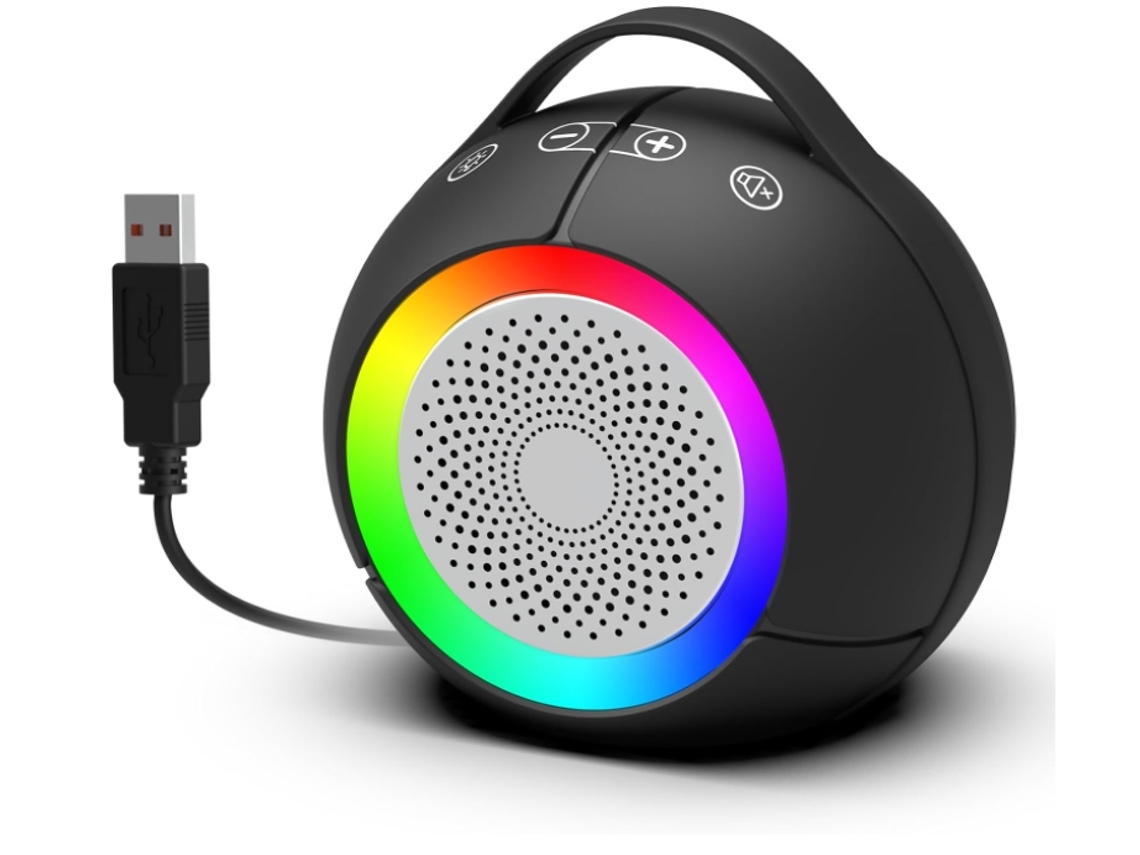 Altavoces USB para computadora de escritorio, sonido ultra claro, volumen alto, graves profundos, control táctil, compatible con Windows Chennnls