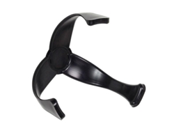 Soporte de pared para pelota - negro - plástico