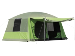 Tienda de campaña OUTSUNNY (410x310x225 cm - Verde - 4-8 personas)
