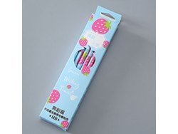 12 lápices HB de madera prensada con borrador con diseño de frutas, agarre cómodo, personalizados para niños.
