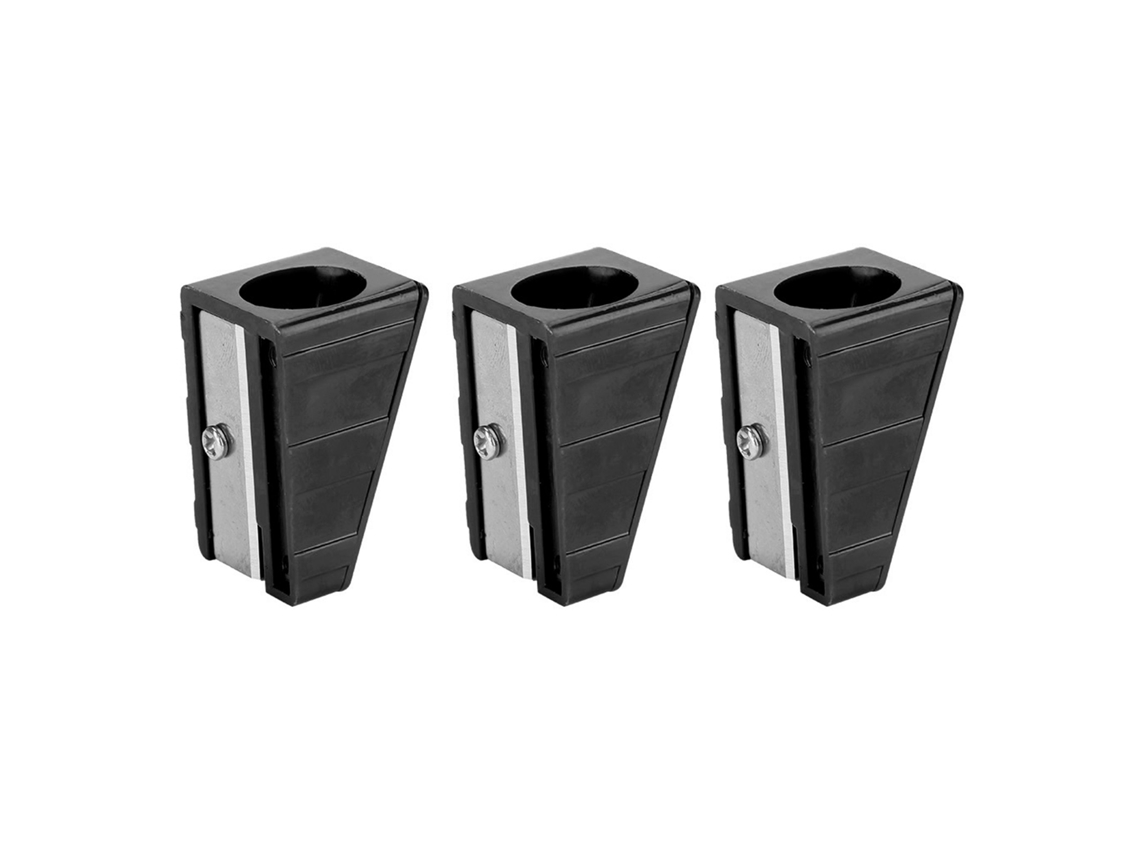 3pcs Ferramenta Portátil Mini Para Cue Tip: Trimmer, Shaper, Tapper - Reparo E Manutenção (preto)