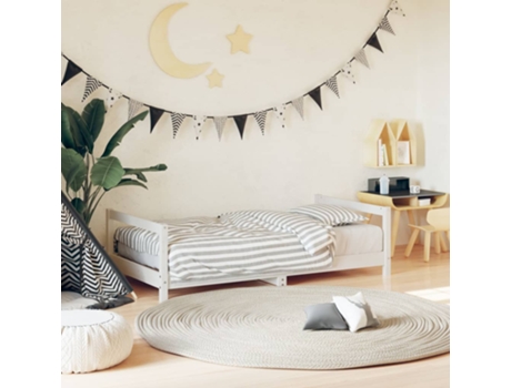 Estructura De Cama Para Niños VIDAXL Blanco Madera (80x160 cm)