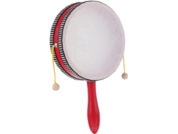 Tambor de mano musical educativo para niños y niñas. Un divertido instrumento de percusión.