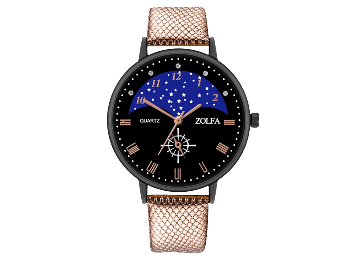 Reloj De Pulsera De Cuero, Estilo Casual De Negocios, Analógico, Cuarzo, Par, Color Café
