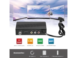 Decodificador De Tv Digital Terrestre Dvb-t2 1080p Con Sintonizador, Compatible Con Usb, Wi-fi, Pvr Y Subtítulos.
