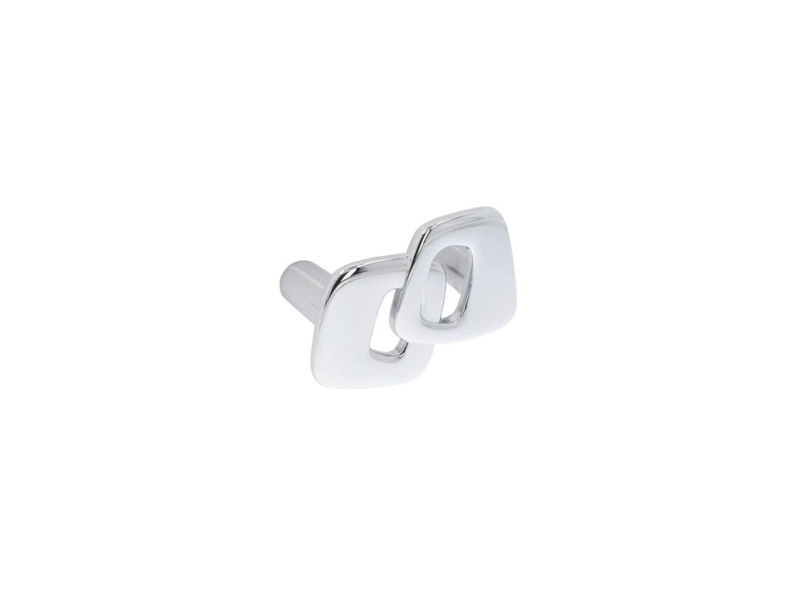 Pomo Para Muebles De Zamac Distancia Entre Centros De 32 Mm Cromo Pulido Lote De 6mm