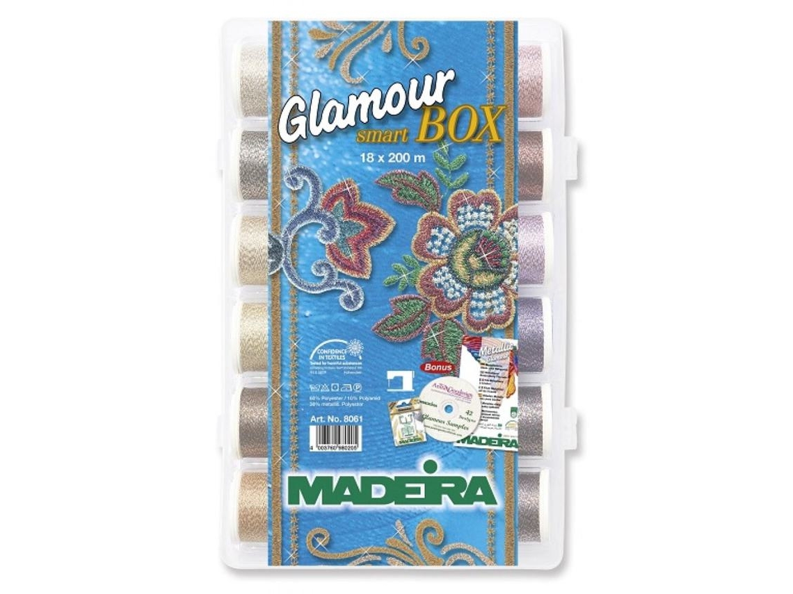 Smart Box 18 hilos para bordar MADEIRA Metallic Glamour Art. 8061