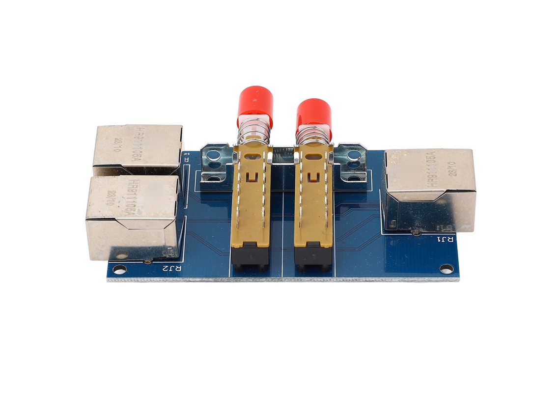 Yncm2026-caja Divisor De Red Switch De 2 Puertos 100m Rj45 Con Botón De Selección Ethernet