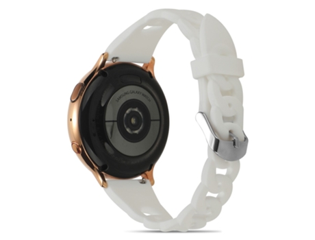 Correa de Silicona diseño de círculo para Samsung Galaxy Watch 5 40mm/44mm/Watch 5 Pro 45mm - blanco