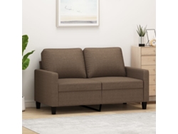 Sofá De 2 Plazas | Sofá De Salón | Sofá De Descanso De Tela Marrón 120 Cm Wsd943673