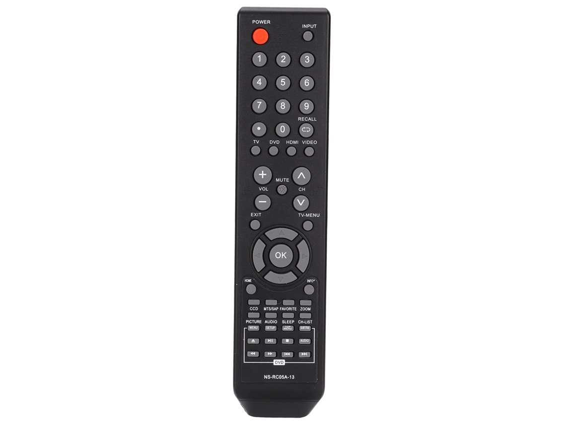 Control Remoto Universal De Repuesto Ns-rc05a-13, Alimentado Por Pilas, Para Televisores Y Reproductores De Dvd Insignia