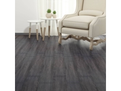 Lamas Para Suelo Autoadhesivas Pvc Negro Y Blanco 5,21 M² 2 Mm