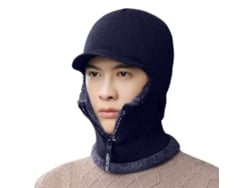 Set Gorro Bufanda De Punto Invierno Gorro Con Orejeras Bufanda Cremallera Lined Windproof Thermal Para Mujer Hombre Ski Ciclismo