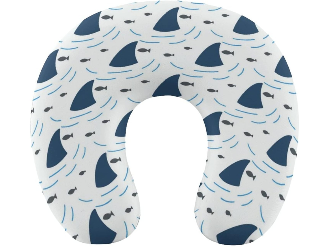Almohada Viaje Forma Aleta Espuma Viscoelástica Viscoelástica Fácil Relajación Cómodos Familia.brfácil