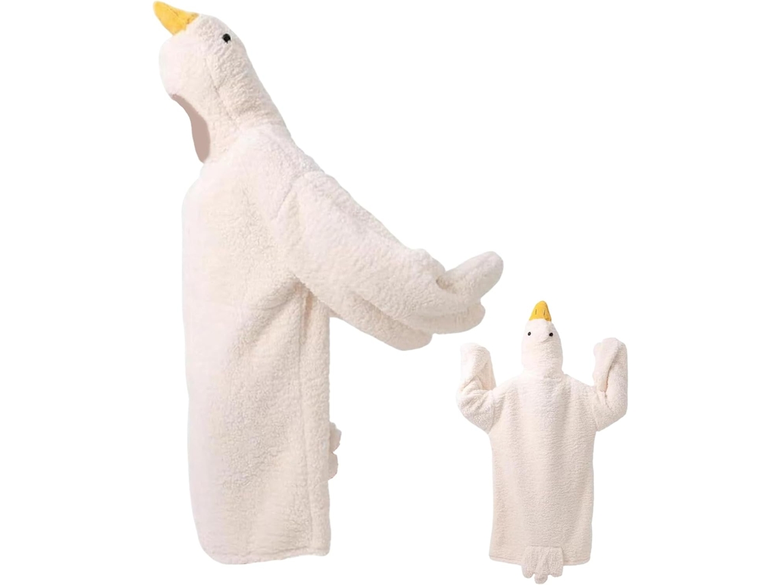 Suave Pijama Cálido Con Capucha En Forma