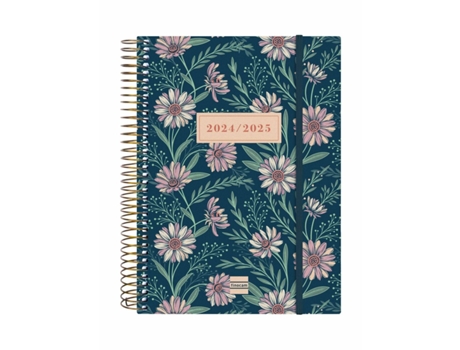 Agenda FINOCAM Daisy Multicolor A5 15,5 x 21,2 cm 2024-2025