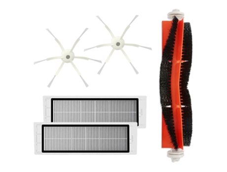 2 cepillos laterales de 6 brazos, 1 cepillo principal, 2 filtros Hepa para Xiaomi Vacuum 2 Roborock S50, piezas de Robot aspirador