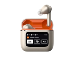 Auriculares YEMAESRE estéreo de alta fidelidad Smart Touch Lcd Fabric Bluetooth con cancelación de ruido dorado
