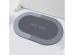 Alfombra de Baño LUUCOZK Antideslizantes Decoración Baño Secado Rápido Absorbentes Patrón Poliéster Multicolor (60x90cm)