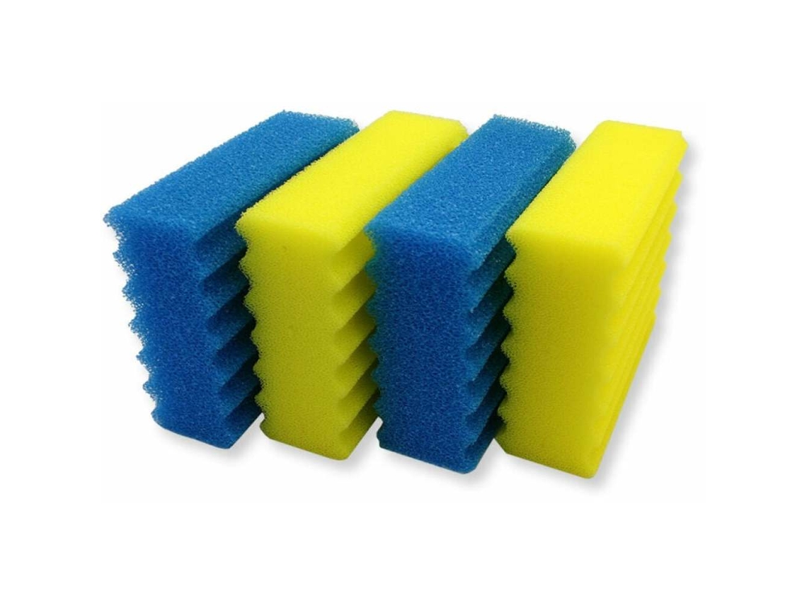 Lote de 4 piezas de repuesto para filtro biológico Cbf350. Juego completo de espuma filtrante de algodón original.