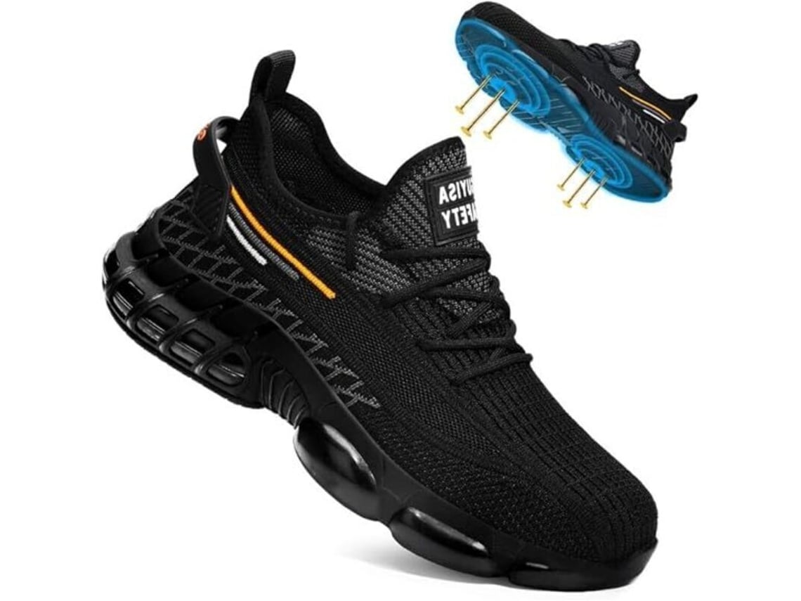 Zapatos De Seguridad Para Hombre Con Puntera De Acero, Calzado De Trabajo Antideslizante, Zapatos Para Construcción Con Amortiguación De Aire - 39