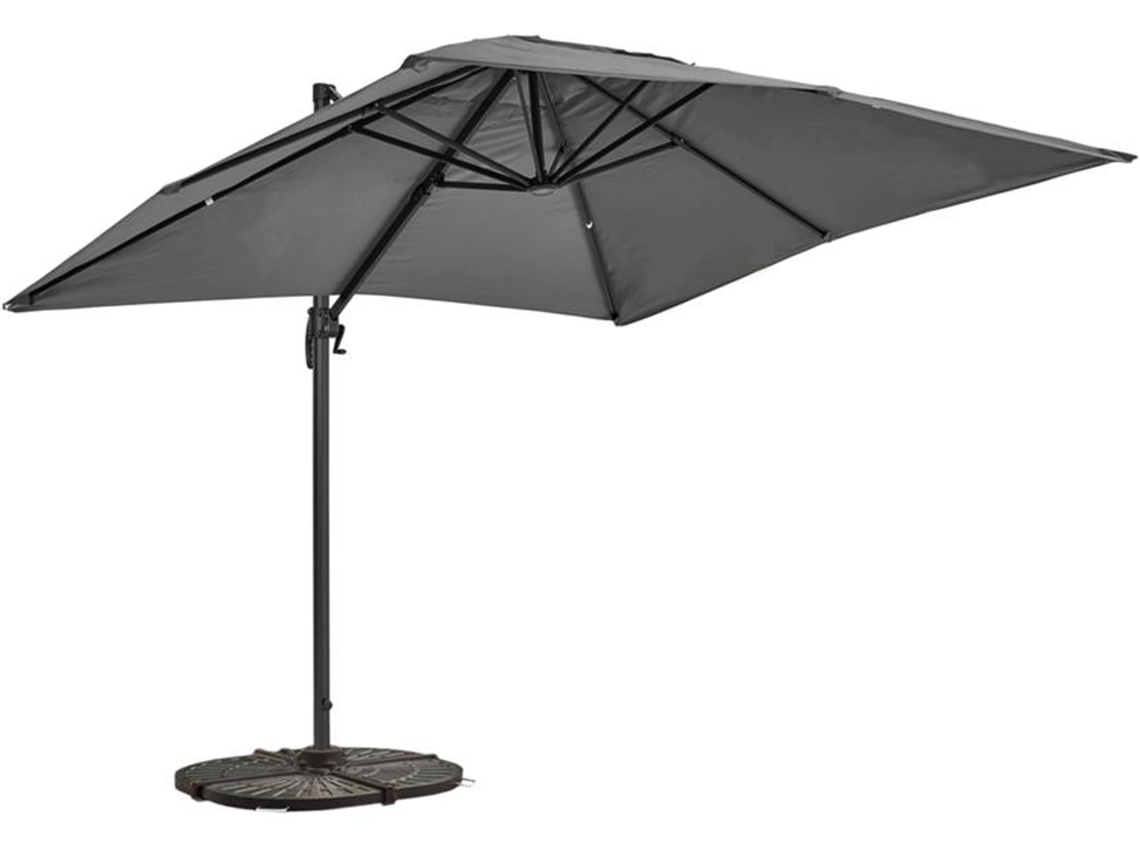 Parasol Excéntrico Orientable A 360° (2 X 3 M) 4 Losas De Lastre