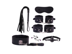Set De Bondage Exótico 7 Piezas Juguetes Sexo Adultos Parejas Lencería Manillas Latigo Rope Vibrador Anal