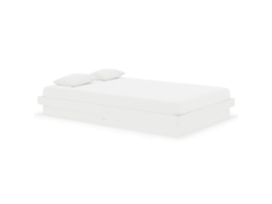Maison Exclusive - Estructura Cama Doble Pequeña Sin Colchón Madera Maciza Blanco