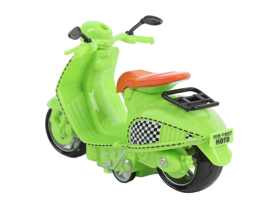 Modelo De Motocicleta Coleccionable Decorativa De Aleación Verde Para Mujer