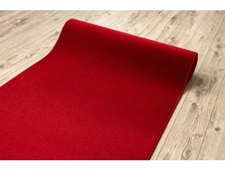 Alfombra de Pasillo Karmel Llanura Carmín/Rojo 160 cm