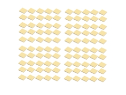 100 Unidades De Soportes Autoadhesivos Para Bridas De Cables Con Disco De Succión, Pe, Color Blanco Y Amarillo.
